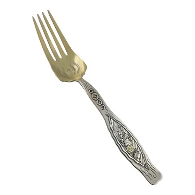 Raro tenedor de servicio Sterling WHITING 9 5/8" DIENTE DE LEÓN estético Foto 1 de 4