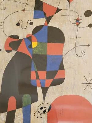 Joan Miró (1893-1983) Hochwertige Grafik Personen und Hund vor Sonne - Bild 1 von 4