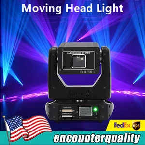 Proyector de cabezal móvil láser RGB animación 6W DMX luz de escenario para DJ bar fiesta - Imagen 1 de 11