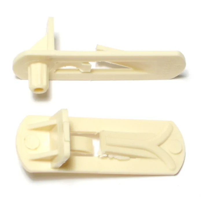 1/4" x 1/2" Almond Colored Plastic Locking Shelf Supports 20 pcs. - Image 1 of 1