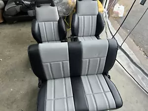 1986-1995 Suzuki Samurai seat upholstery covers ONLY (Dk Grey and LT grey) - Picture 1 of 1