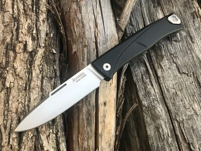 Lionsteel Thrill Black Aluminum Handle M390 Steel Blade W/ Integral Pocket Clip - Image 1 of 4