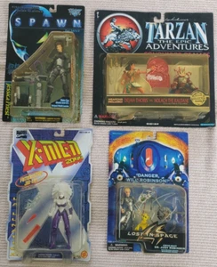 Action Figure Lot of 4 - X-men - Lost in Space - Spawn - Tarzan - New and Sealed - Picture 1 of 13