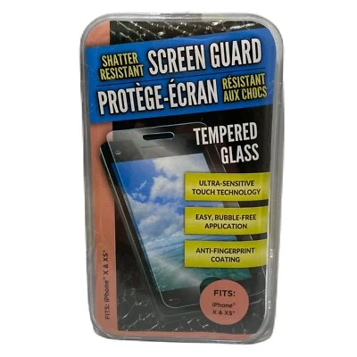 iPhone X and XS Shatter Resistant Tempered Glass Screen Protector - Image 1 of 4