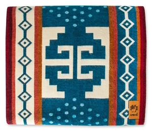 Alpakitas Wolldecke Überwurf | groß, schön, warm, bunt | 63 x 45 cm - Bild 1 von 4