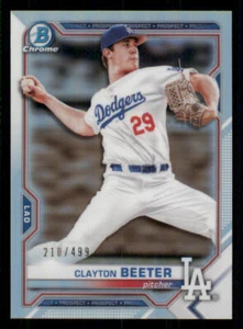2021 Bowman Chrome Prospects Refractors #BCP16 Clayton Beeter /499 - Picture 1 of 2