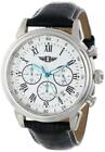 I By Invicta Men's 90242-002 Chronograph Silver Dial Black Leather Watch