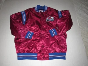 Vintage Starter Colorado Avalanche NHL Hockey Knopfleiste Jacke Mantel Größe 3XL - Bild 1 von 6
