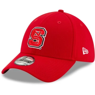 Gorra para hombre New Era roja NC State Wolfpack College clásica 39THIRTY flexible S/M Foto 1 de 4
