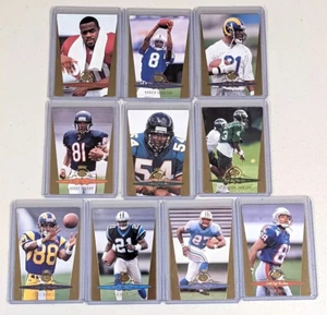 NFL GOLD LEAF ROOKIES Complete Insert Set of 10 Marvin Harrison Keyshawn Johnson - Picture 1 of 6