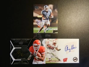 LOT OF (3) ALL DIFFERENT *AUTOGRAPH* NFL CARDS - M. SANU; A. DAVIS & G. LITTLE - Bild 1 von 2