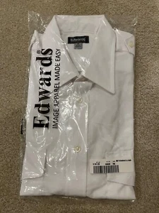 Pilot Shirts-4x Uomo Edwards Navigator Taglia M, Manica Corta, Bianco - Foto 1 di 1