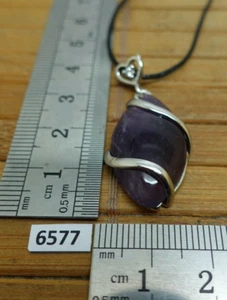 Pendentif argenté en AMETRINE pierre naturelle - collier reiki  lithotherapie - Picture 1 of 4