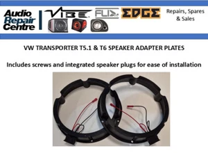 VW TRANSPORTER T5.1 & T6 - 8" SPEAKER ADAPTER PLATES - Picture 1 of 5