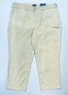Calça chino feminina NYDJ Plus tornozelo reto NOVO tamanho 18W - Imagem 1 de 2