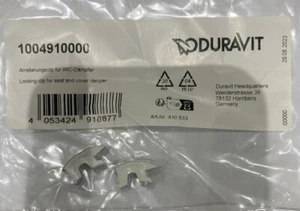 Duravit plastic seat clip  locking clip for seat & cover damper 1pr 1004910000 - Picture 1 of 3