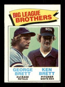 1977 Topps #631 George Brett/Ken Brett EXMT+ Big League Brothers 526324
