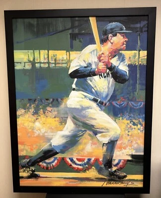 Lienzo Babe Ruth Enmarcado Malcolm Farley Giclee Embellecido 33X43 Foto 1 de 4