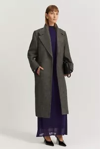 COUNTRY ROAD Herringbone Coat - size L - XL - RRP $599.00 - Picture 1 of 5