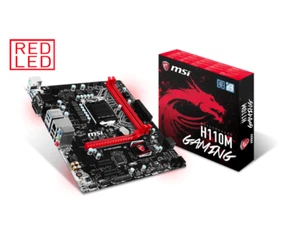 MSI H110M GAMING DDR4 HDMI USB 3.1 DDR4 Socket LGA 1151 Micro ATX Motherboard - Picture 1 of 5