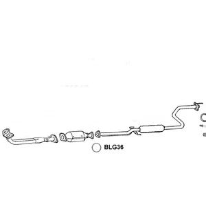 Klarius Cat to Centre Exhaust Crush Gasket FITS: EG6 EK4 VTi - BLG36 - UK STOCK - Picture 1 of 2
