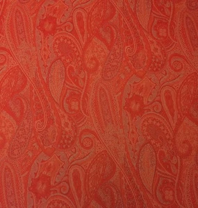 OUTDURA SASHA TANGERINE ORANGE FLORAL PAISLEY OUTDOOR FABRIC BY THE YARD 54"W - Picture 1 of 5