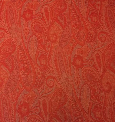 OUTDURA SASHA MANDARINA NARANJA FLORAL PAISLEY TELA EXTERIOR POR YARDA 54"W Foto 1 de 4