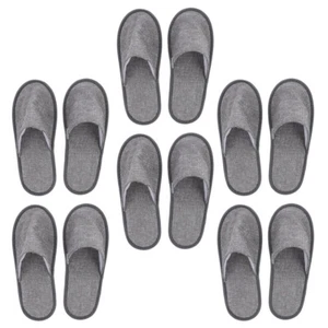 6 Pairs Portable Folding Slippers Foldable Indoor Travel Vacation Miss - Picture 1 of 12
