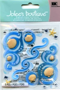 Jolee's Boutique (SEA FLOURISHES) Dimensional Scrapbooking Sticker F-43 - Picture 1 of 1