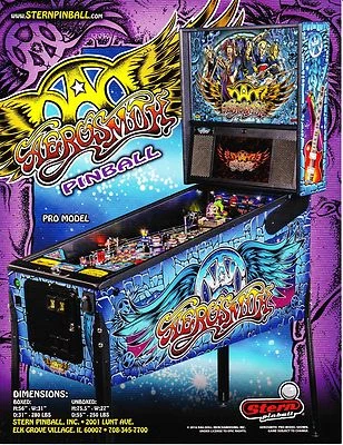 2017 STERN AEROSMITH PINBALL FLYER - Image 1 of 2