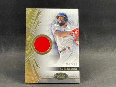 2023 TOPPS TIER ONE 1 BASEBALL AMED ROSARIO T1R-ARO JERSEY RELIC 260/400 - Image 1 of 2