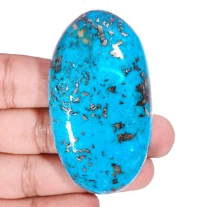 354 Ct Natural Turquoise Cabochon Big Size Turquoise Certified Loose Gemstone - Picture 1 of 3