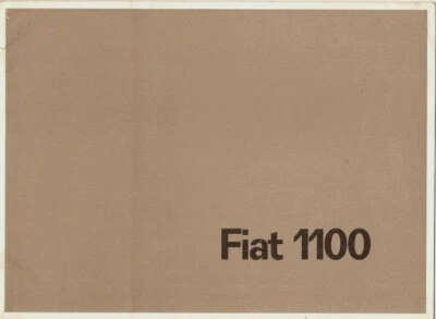 Fiat 1100 1961-63 UK Market Sales Brochure Export Special Estate - Image 1 of 2