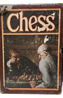 Vintage 3M Bookshelf Chess Set Staunton French Wood Weighted Chessmen 1970