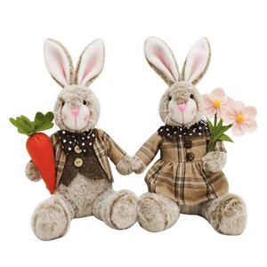 35CM Easter Bunny Stuffed Plushie Toy Soft and Cute Rabbit Doll Home Decoration - Picture 1 of 12
