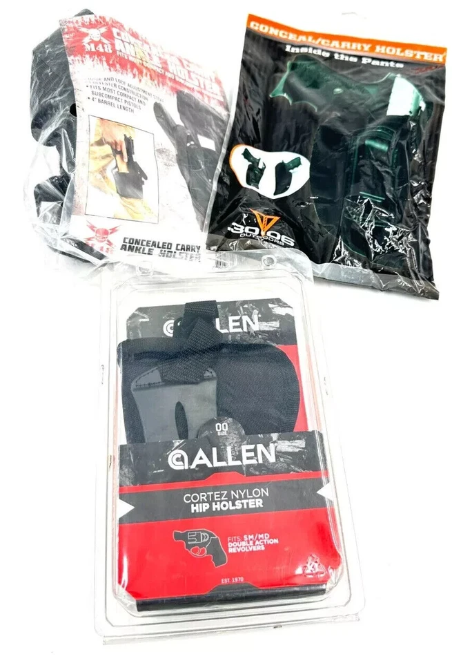 Allen M48 30-06 Exterior Oculta Funda de Transporte LOTE 3 Pantalones al Tobillo Cadera Nuevos Foto 1 de 4