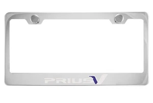 Chrome License Plate Frame for Toyota PriusV, Prius V - Picture 1 of 1