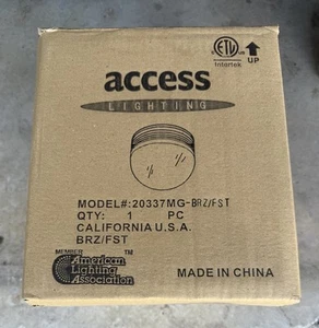 Access Lighting Exterior Ceiling Mounted Dome Light Model# 20337MG-BRZ/FST - Picture 1 of 7