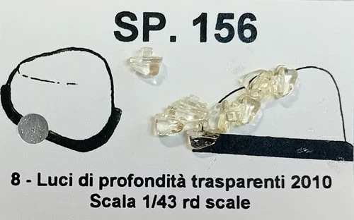 Accessori 1/43 FARI ISPEZIONE da TETTO (OCCHIO di FALCO) CARABINIERI TRON SP156 - Immagine 1 di 1