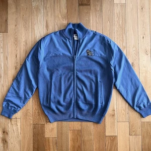 Vintage Lacoste Mens Light Blue Zip Up Wool Blend Golf Jacket Size 4/M - Picture 1 of 8