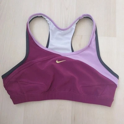 Nike Dri-Fit Purple Racerback Sports Bra Size Medium - Image 1 of 4