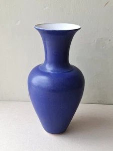 Sue Ure Blue Studio Pottery Vase, 27cm Tall - Picture 1 of 10
