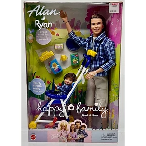 2002 Mattel Barbie Happy Family Dad & Son-Alan & Ryan 56710 BRAND NEW - Picture 1 of 4