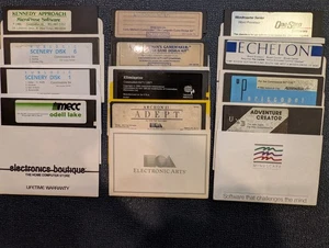 Videojuegos de disquete vintage 11x - Archon II, Eliminator, Garry Kitchen's - Imagen 1 de 10