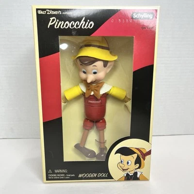 Muñeca de madera vintage de Pinocho Schylling Walt Disney auténtica nueva de colección Foto 1 de 4
