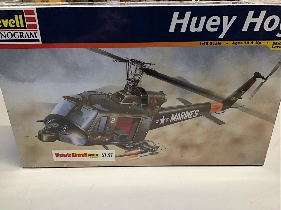 Revell 1:48 Huey Hog Helicopter Plastic Model Kit