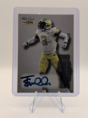 2022 Wild Card MATTE - Autographs Tre Swilling Silver-Silver Foil /100 (AU, RC) - Image 1 of 2