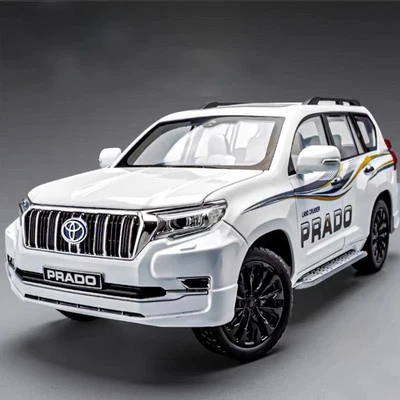 1/18 Toyota Prado Land Cruiser SUV Alloy Car Model Diecast Vehicle Sound Light  - Image 1 of 4