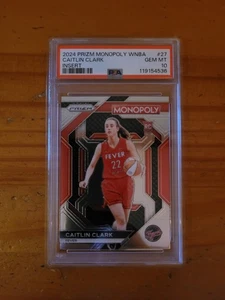 2024 Prizm WNBA Monopoly Insert #27 Caitlin Clark Rookie Card PSA 10 Gem Mint RC - Picture 1 of 1