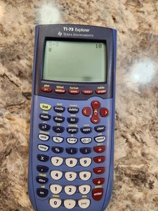 Texas Instruments TI-73 Explorer Graphing Calculator Slide Cover Missing - Picture 1 of 7